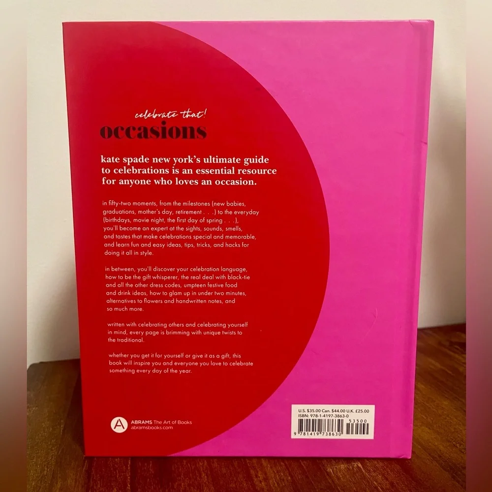 ♠️📚 Celebrate That! Occasions Book by Kate Spade 📚♠️ - Picture 6 of 6